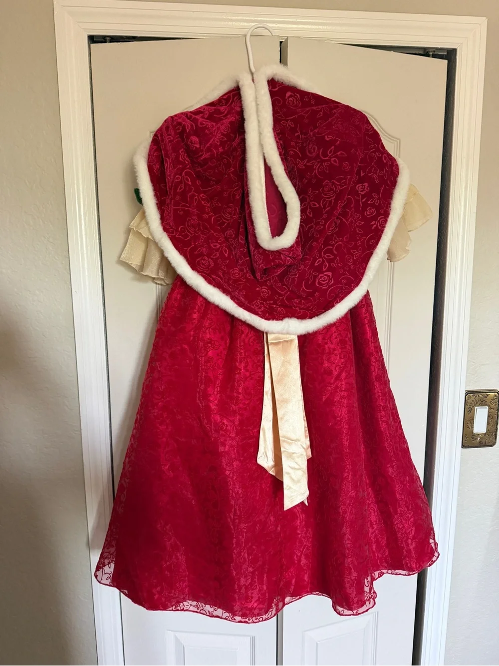 Disney Belle Christmas dress deluxe set